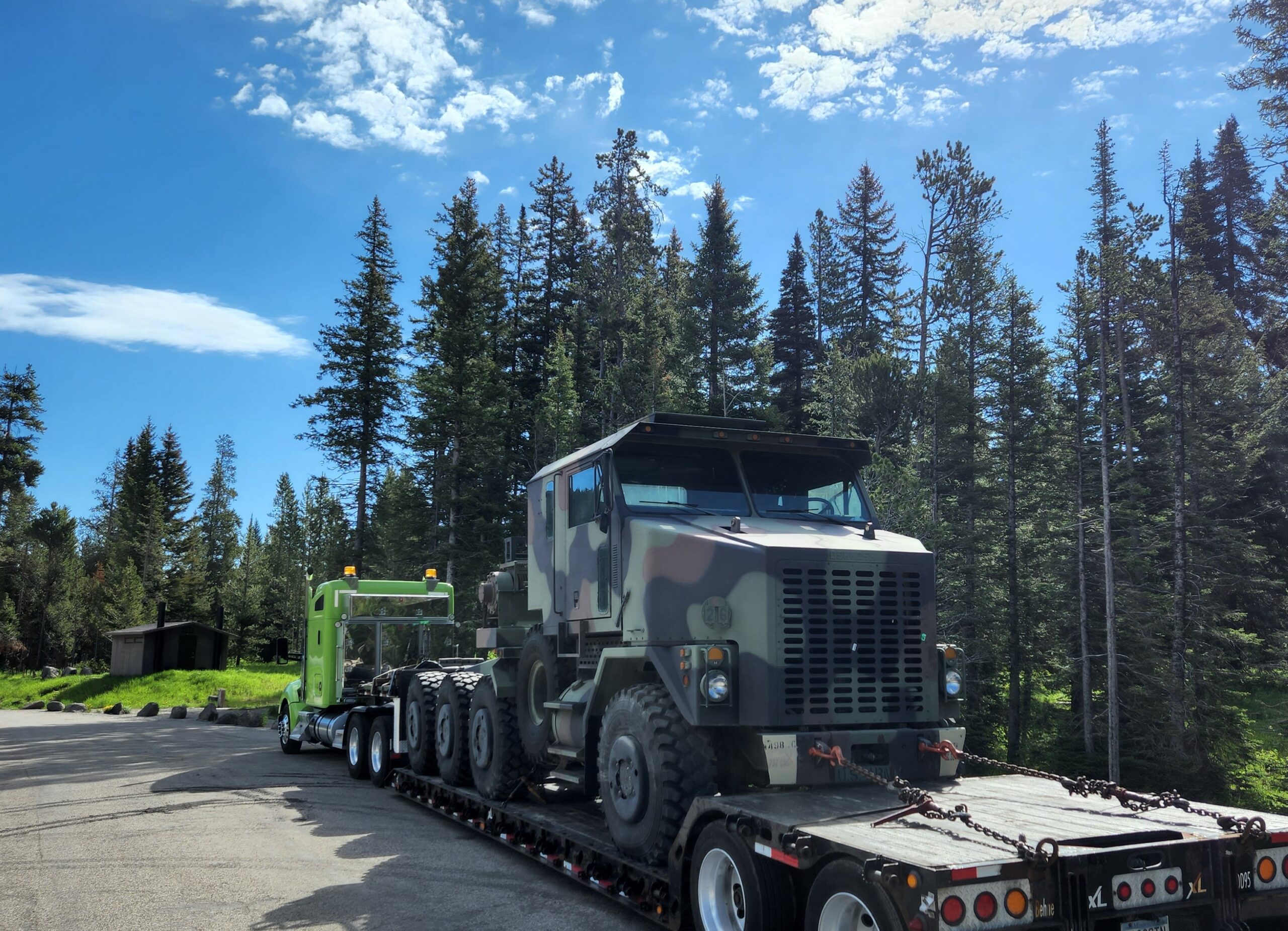 Camo Truck Towed